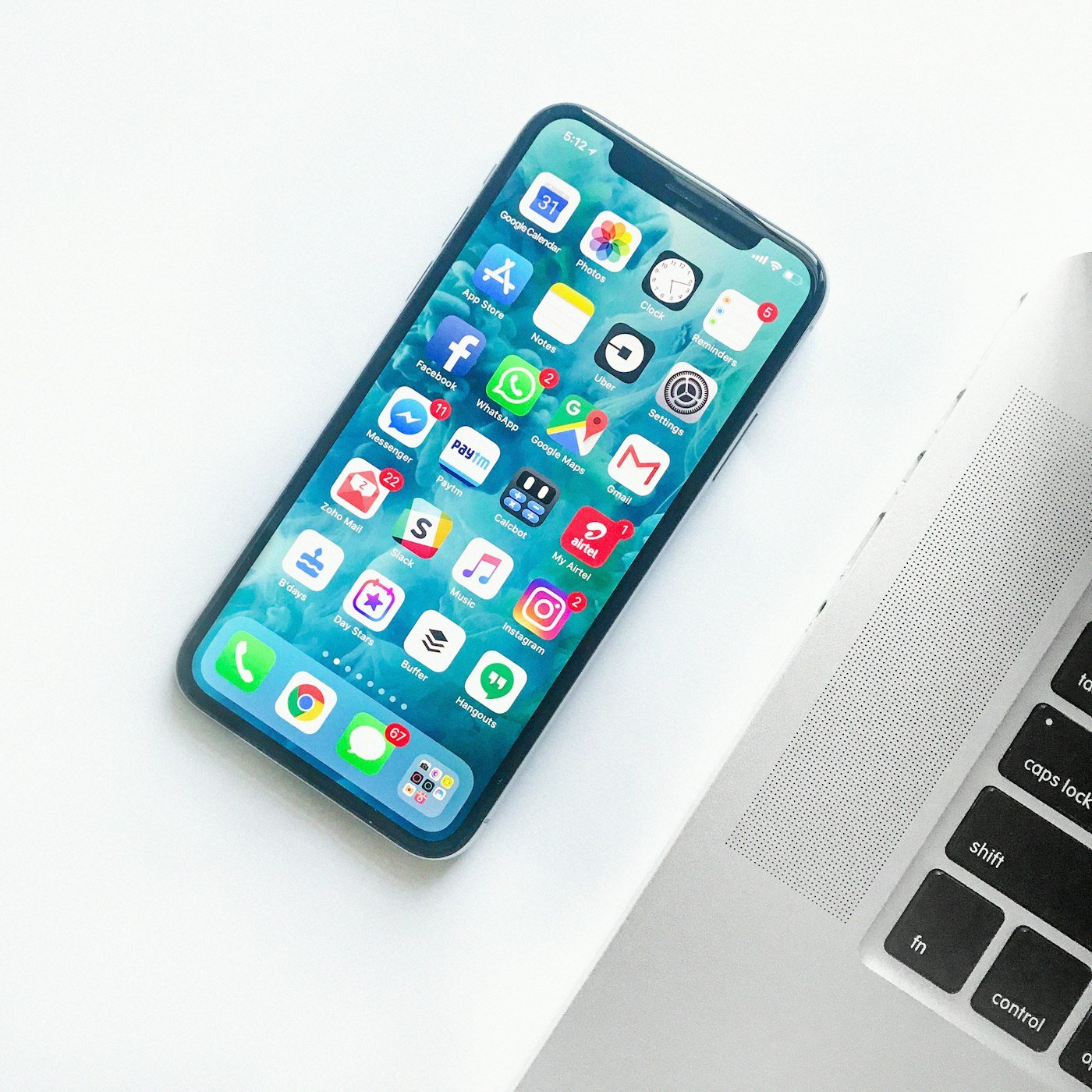 Smartphone showing a mobile app interface